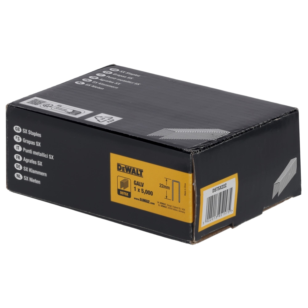 Agrafes 5,6 x 22 mm - DSTSX22Z - DEWALT