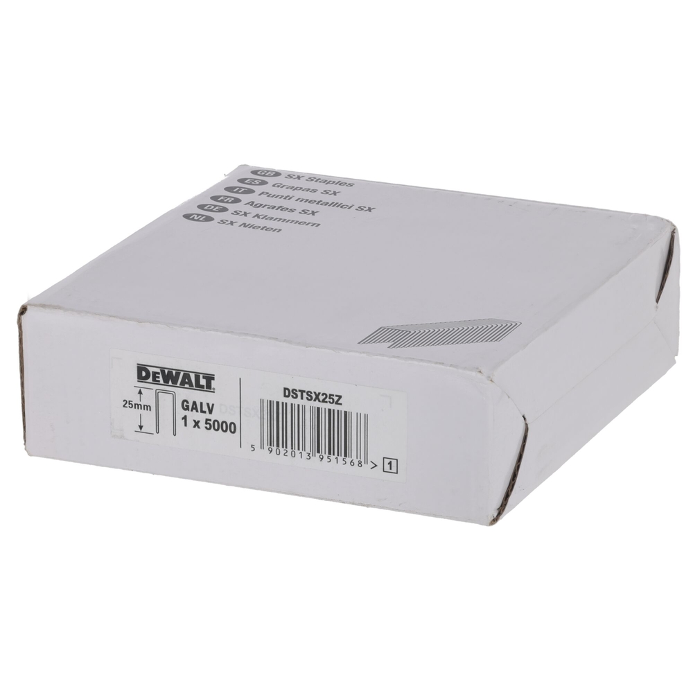 Agrafes 5,6 x 25 mm - DSTSX25Z - DEWALT