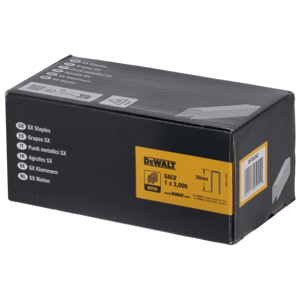 Agrafes 5,6 x 30 mm - DSTSX30Z - DEWALT