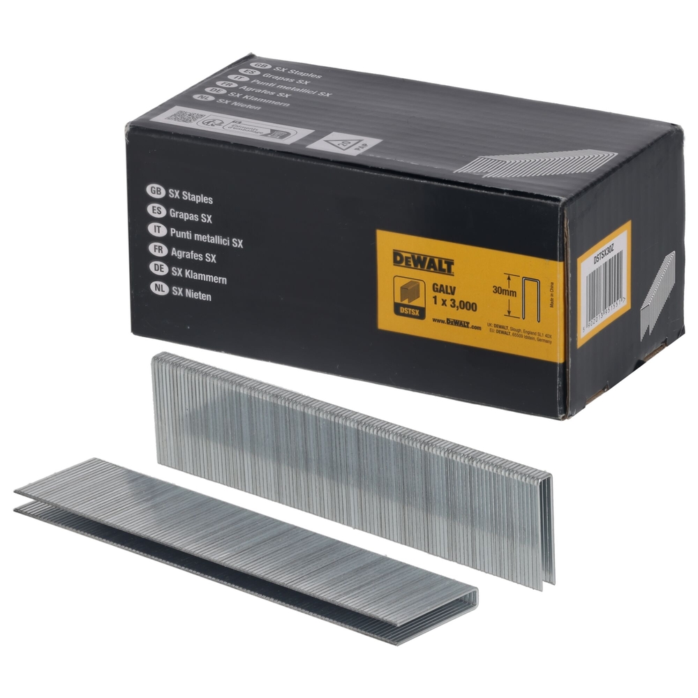 Agrafes 5,6 x 30 mm - DSTSX30Z - DEWALT