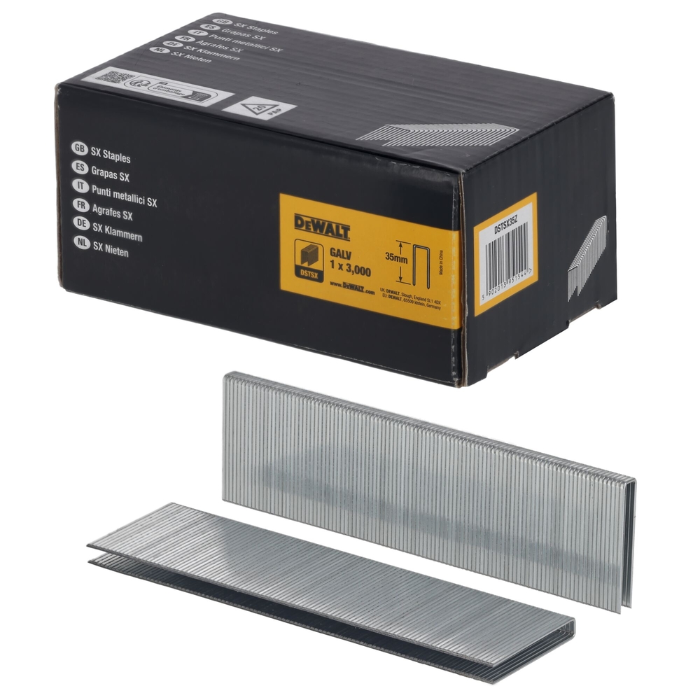 Agrafes 5,6 x 35 mm - DSTSX35Z - DEWALT