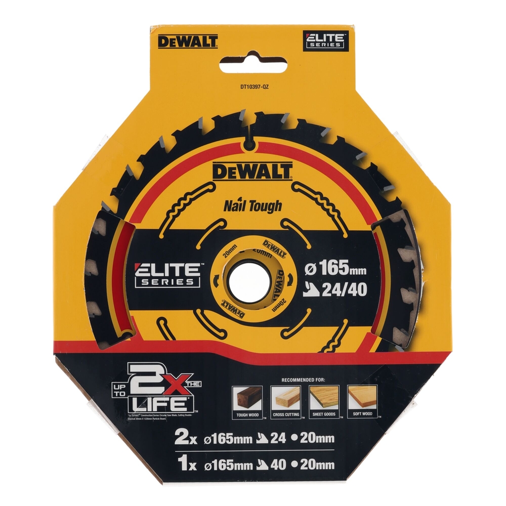 Lot de 3 lames de précision Extreme pour charpente (scie circulaire filaire) - DT10397-QZ - DEWALT
