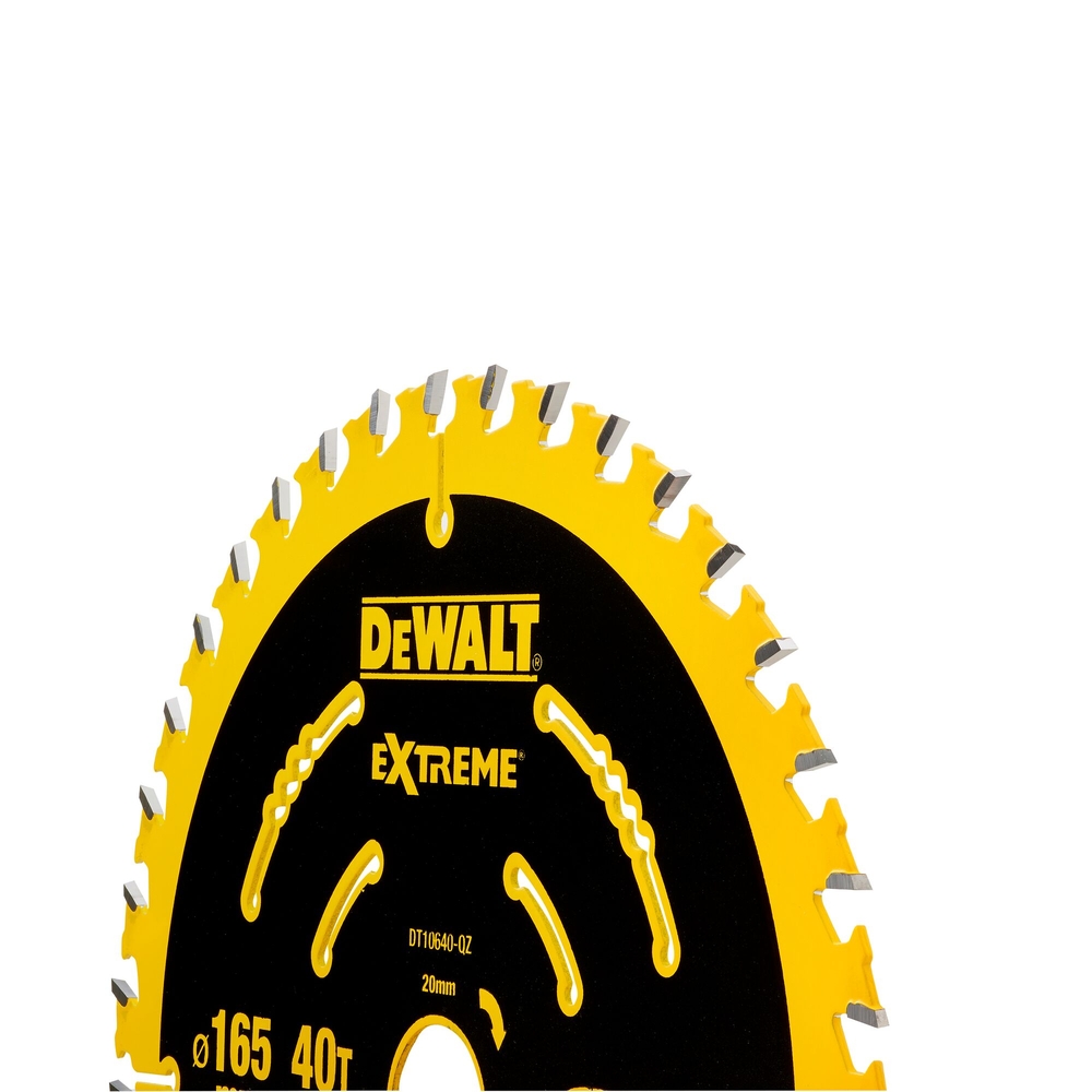 Lame de scie circulaire 165x20 mm, 40 dents, ATB/tronçonnage, angle d'attaque 20 - DT10640-QZ - DEWALT