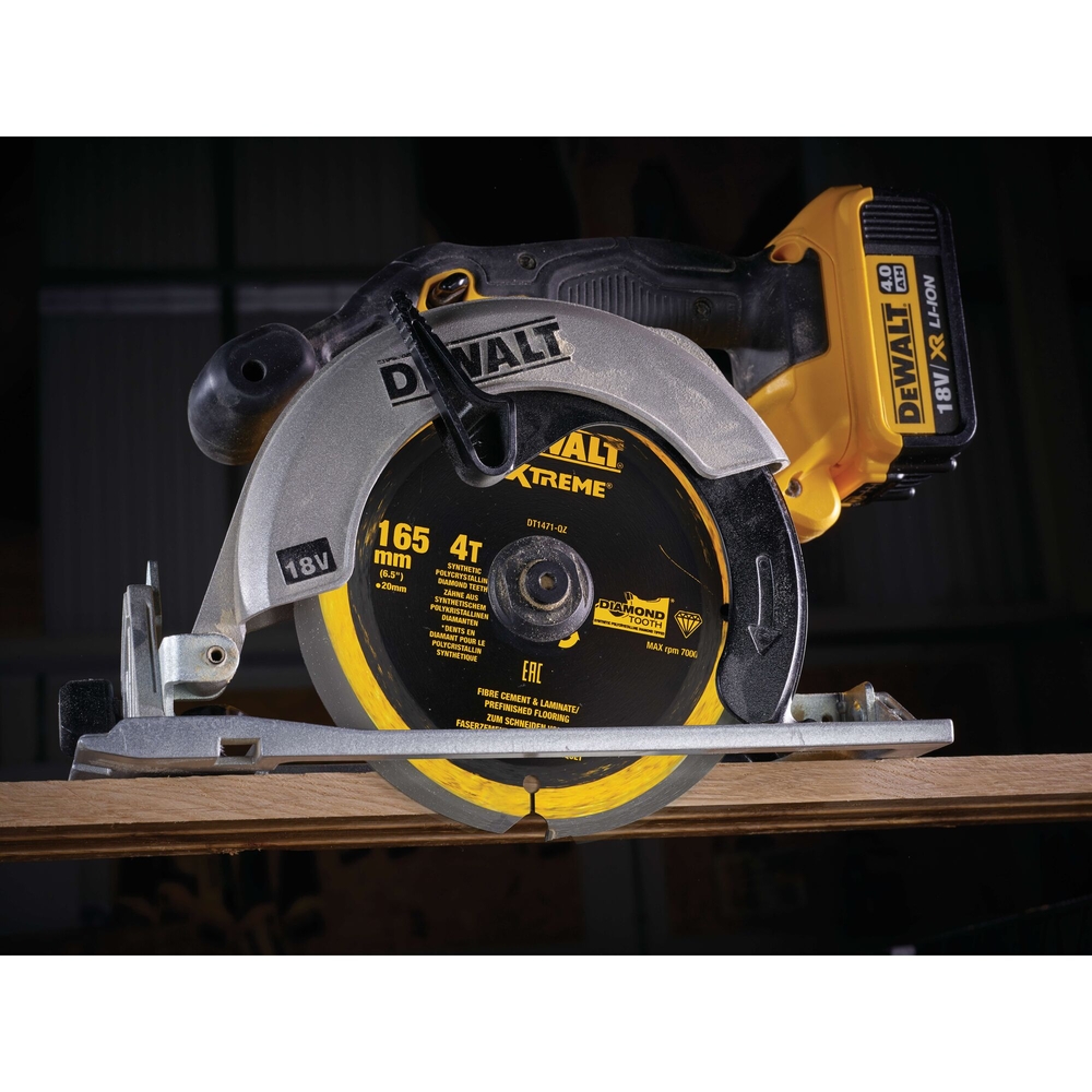 Lame de scie circulaire portative denture diamant 165 x 20 mm 4 dents - DT1471-QZ - DEWALT