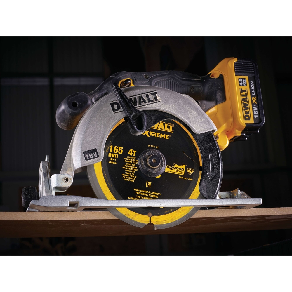 Lame de scie circulaire portative denture diamant 165 x 20 mm 4 dents - DT1471-QZ - DEWALT
