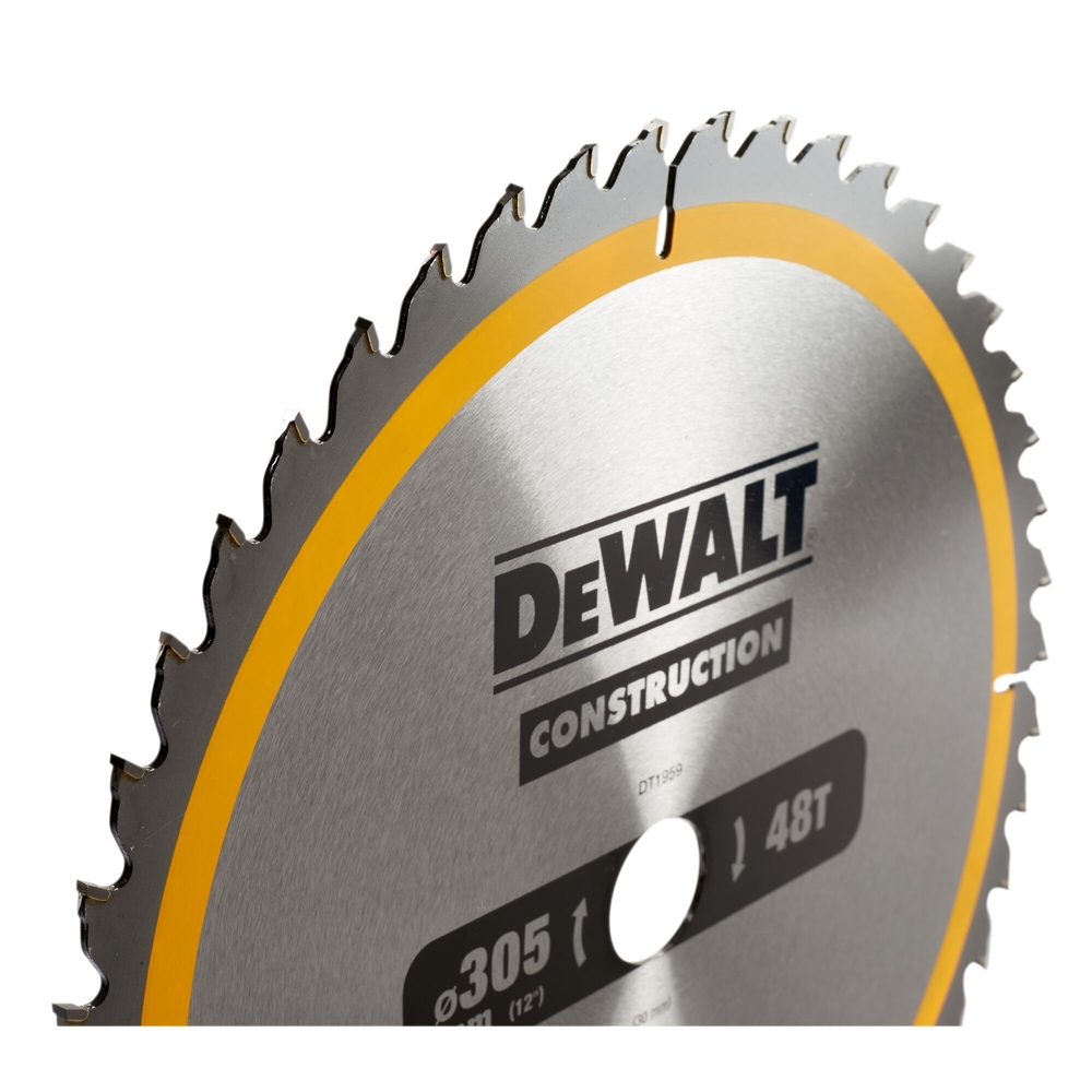 Lames de scie circulaire stationnaire carbure construction 305 x 30 mm, 48 dents - DT1959-QZ - DEWALT