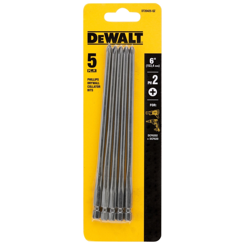 5 porte-embouts PH2 153 mm - DT20425-QZ - DEWALT