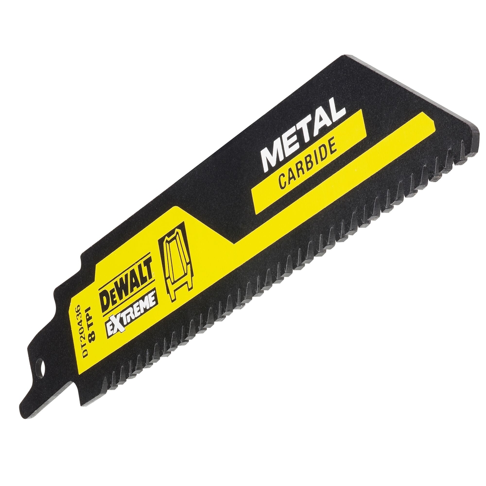 Lame de scie sabre carbure 152 mm pour le métal / 8TPI - DT20436-QZ - DEWALT