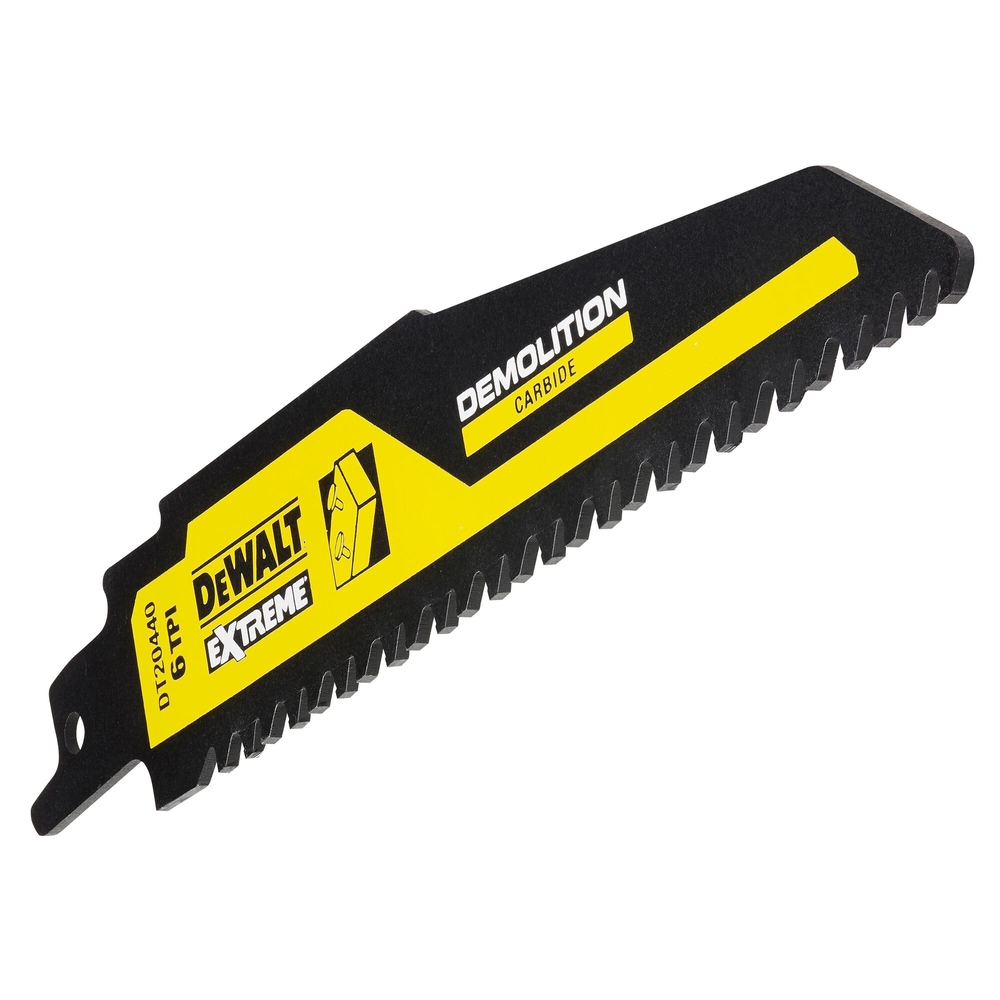Lame de scie sabre carbure 152 mm pour le bois avec clous / 6TPI - DT20440-QZ - DEWALT