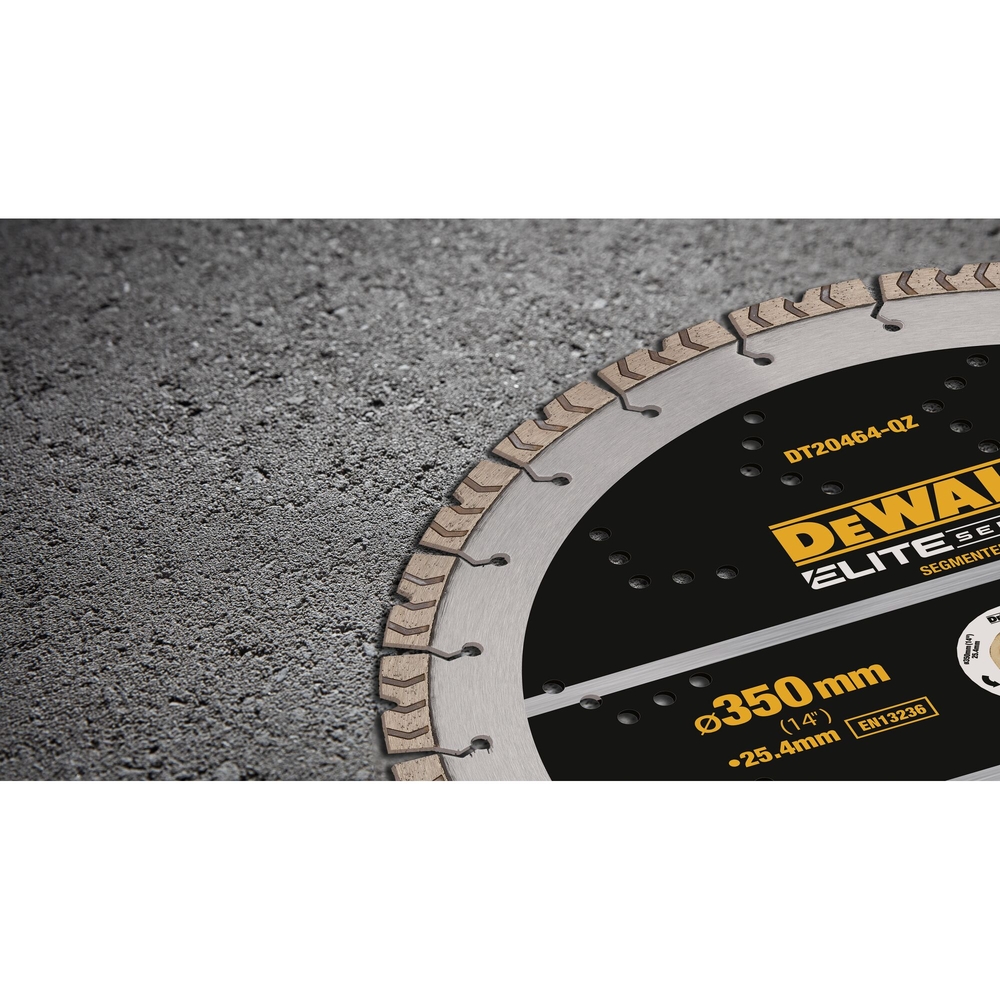Disque béton ELITE diamant généraliste 355 x 25,4 mm - DT20464-QZ - DEWALT