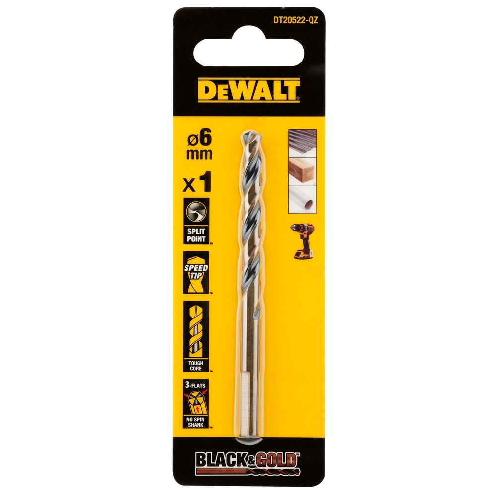 Foret HSS-G 6,5 x 63 x 101 mm - DT20523-QZ - DEWALT