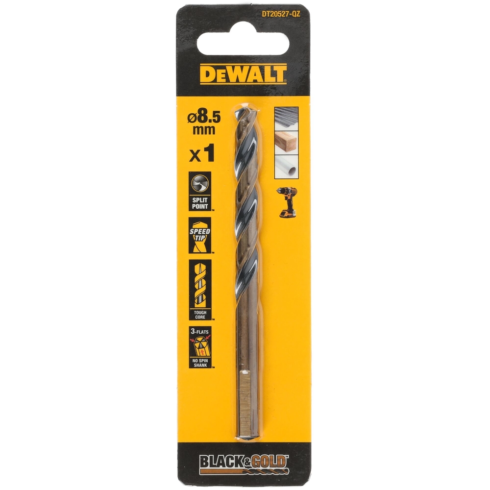 Foret HSS-G 8,5 x 75 x 117 mm - DT20527-QZ - DEWALT