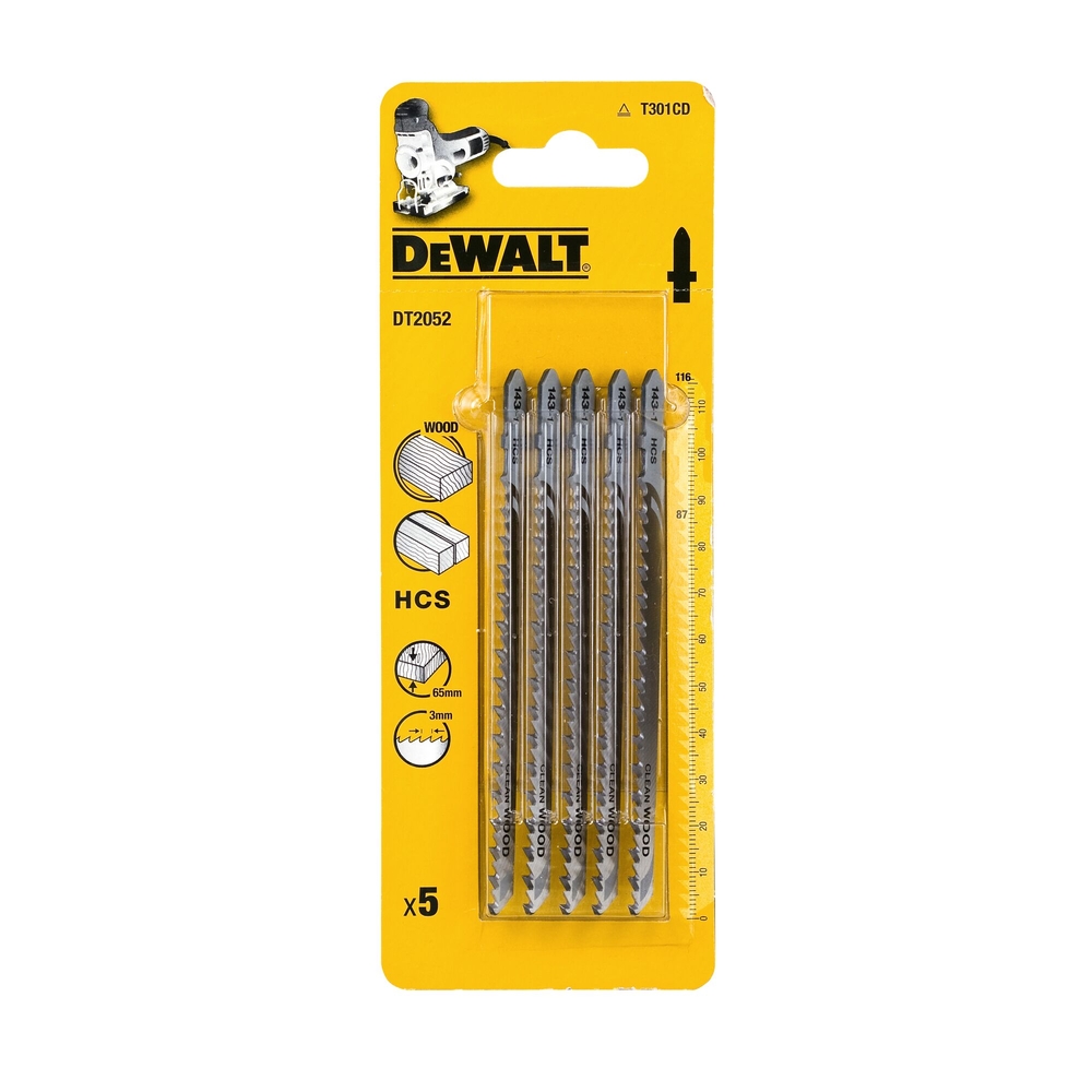 Lame de scie sauteuse bois HCS profondeur de coupe < 60 mm attache en T - DT2052-QZ - DEWALT