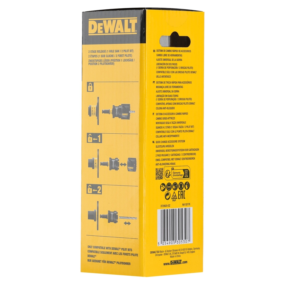 Porte-outils à changement rapide - DT20625-QZ - DEWALT