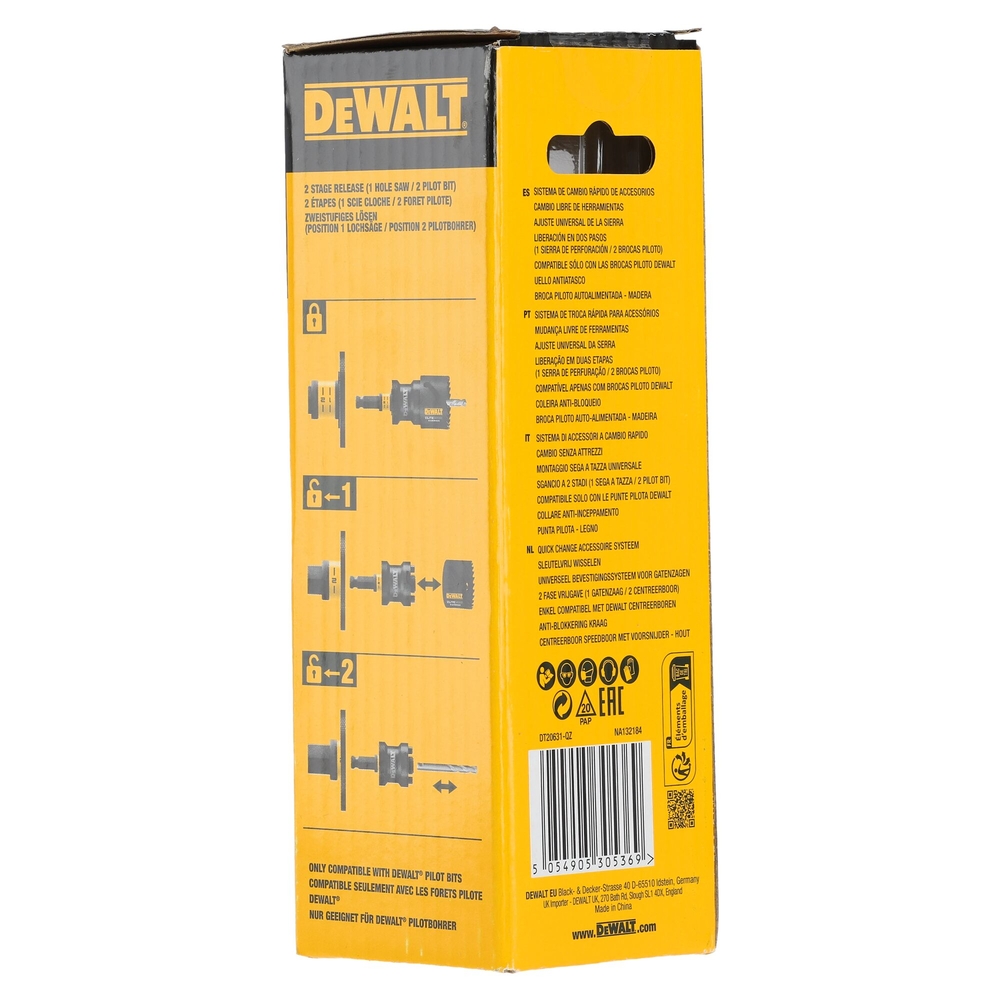 Adaptateur de lame de rechange pour DCM571 noir/jaune - DT20631-QZ - DEWALT