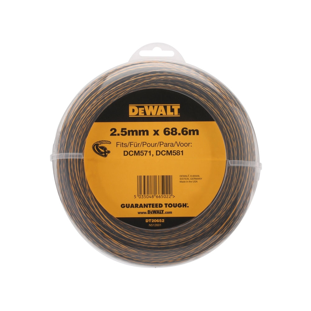Recharge de fil coupe-bordure 2,5 mm x 6,8m - DT20652-QZ - DEWALT