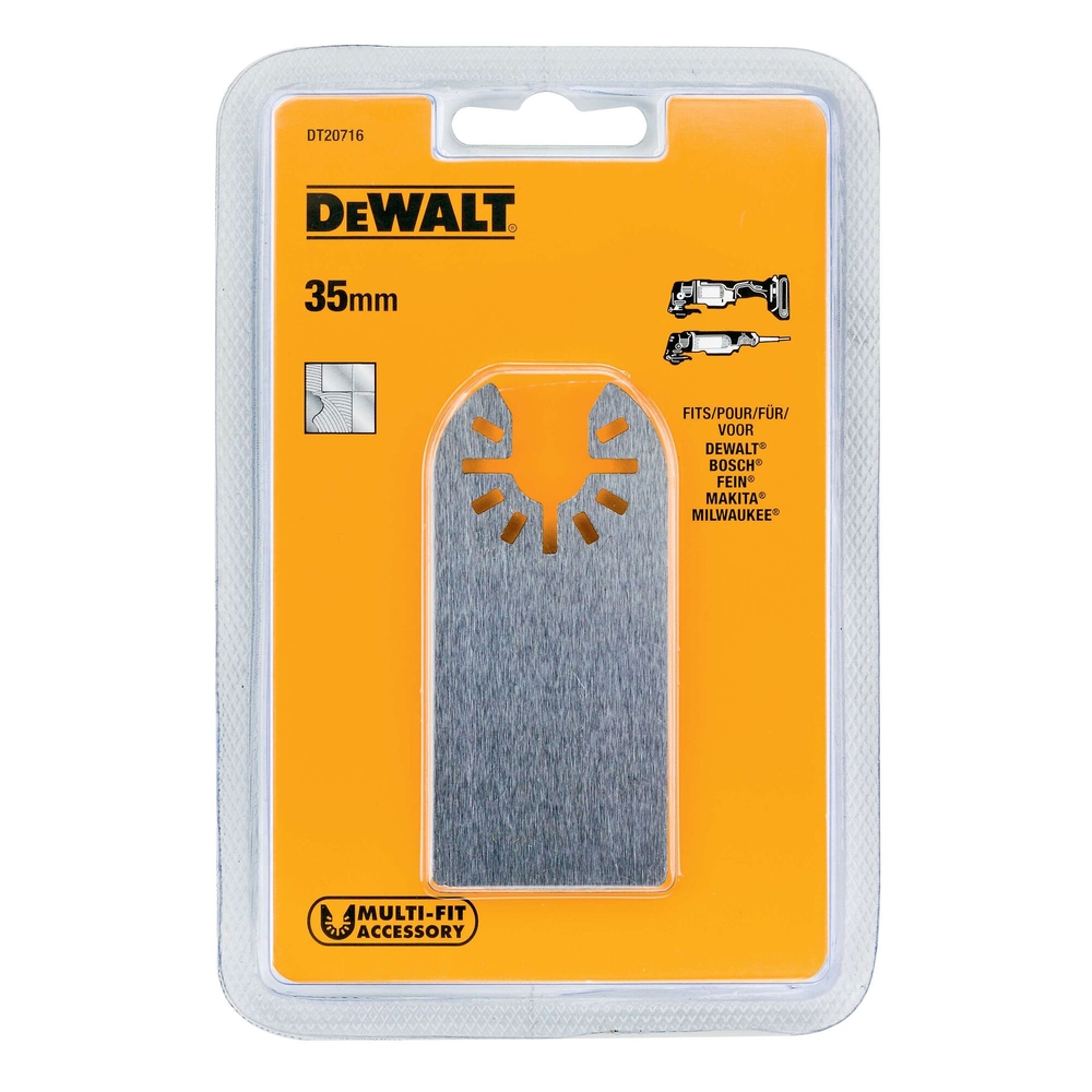 Spatule 35 mm flexible pour racler pour multi-cutter - mastic - DT20716-QZ - DEWALT