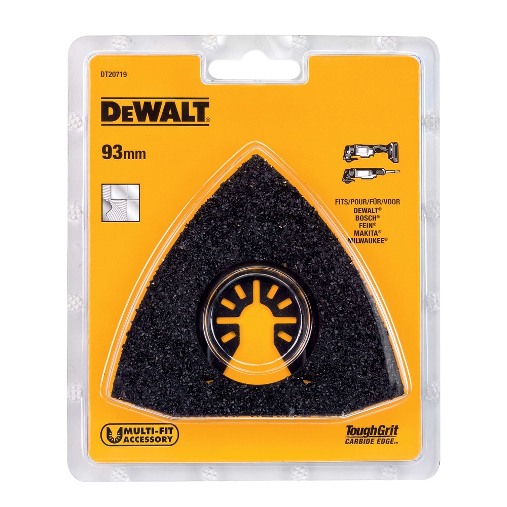 Lame Ø93 mm delta pour racler pour multi-cutter - mastic - DT20719-QZ - DEWALT