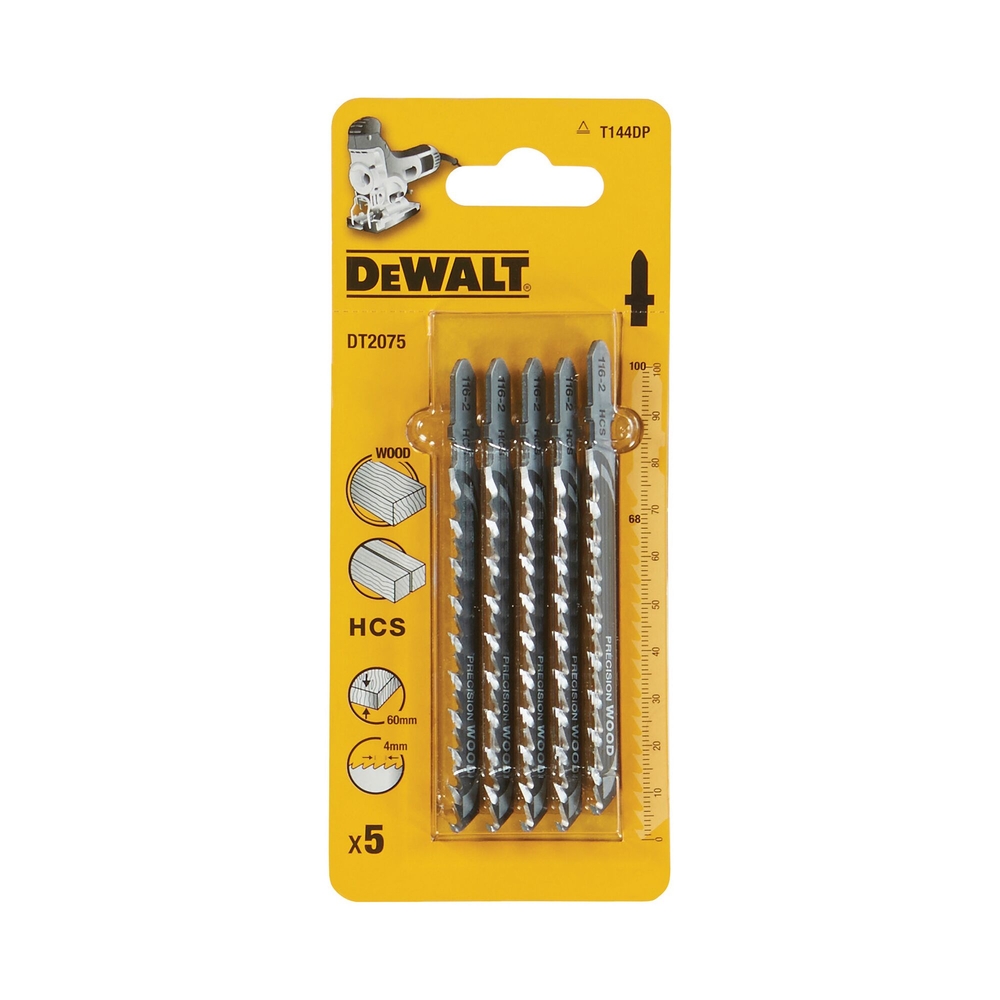 Lame de scie sauteuse bois HCS profondeur de coupe < 50 mm attache en T - DT2075-QZ - DEWALT