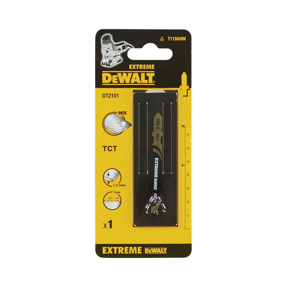 Lame scie sauteuse au carbure de tungstène profondeur de coupe <3mm attache en T - DT2101-QZ - DEWALT