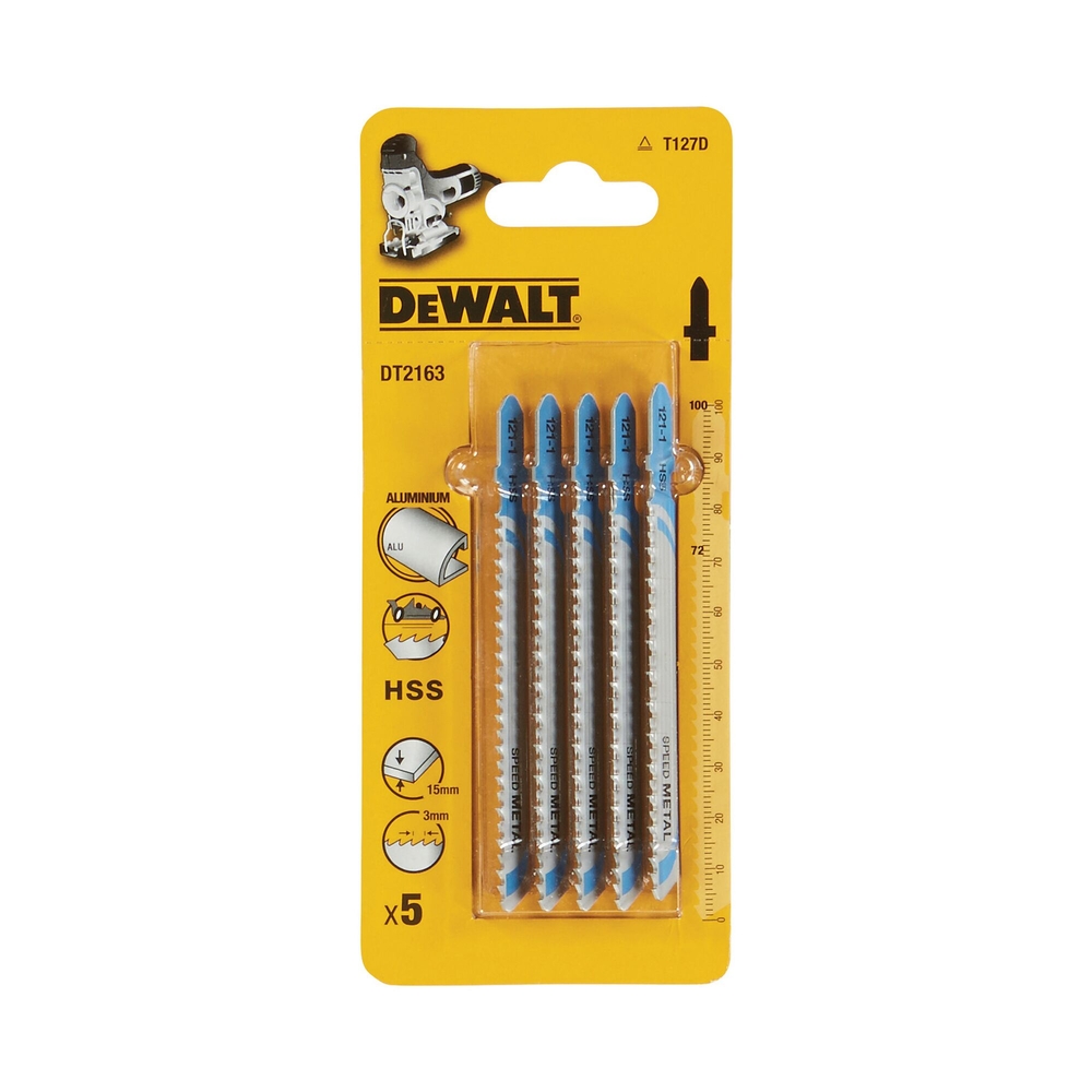 Lame de scie sauteuse métal, PVC et alu HSS attache en T - DT2163-QZ - DEWALT