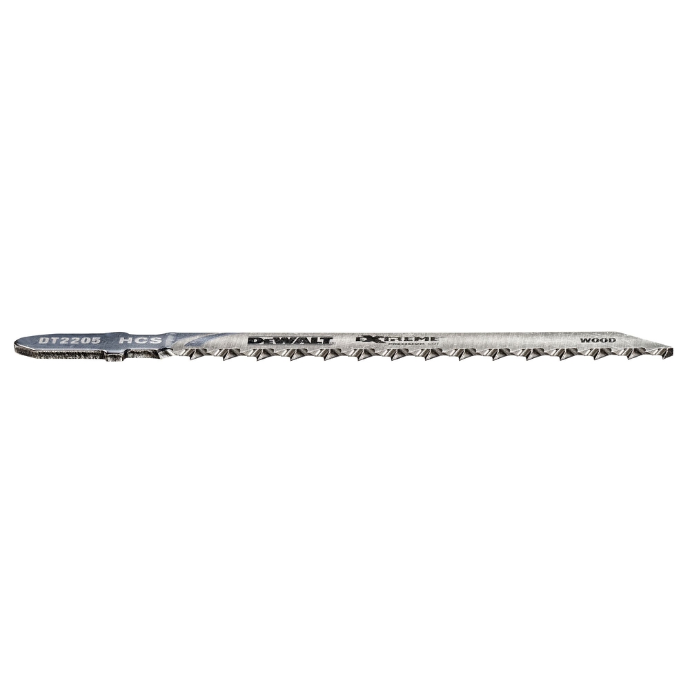 Lame scie sauteuse XPC denture rectifiée HCS profondeur de coupe <30mm attache T - DT2205-QZ - DEWALT