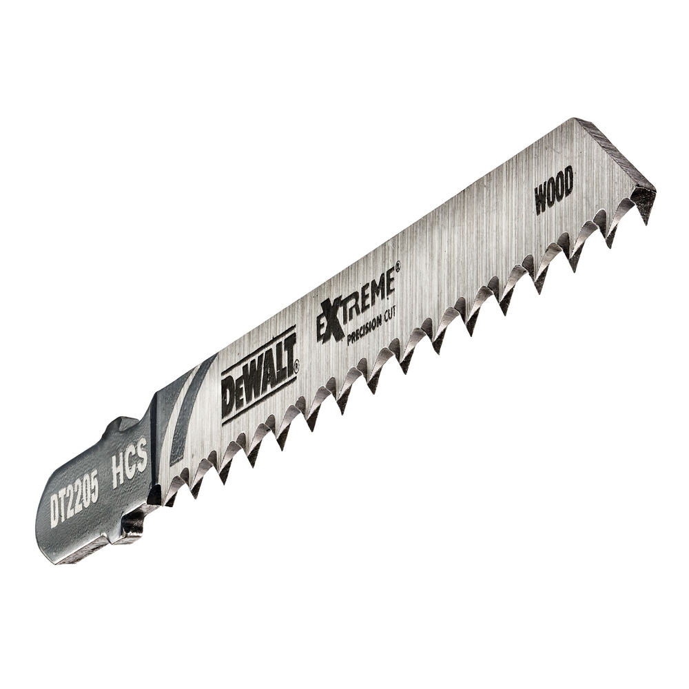 Lame scie sauteuse XPC denture rectifiée HCS profondeur de coupe <30mm attache T - DT2205-QZ - DEWALT