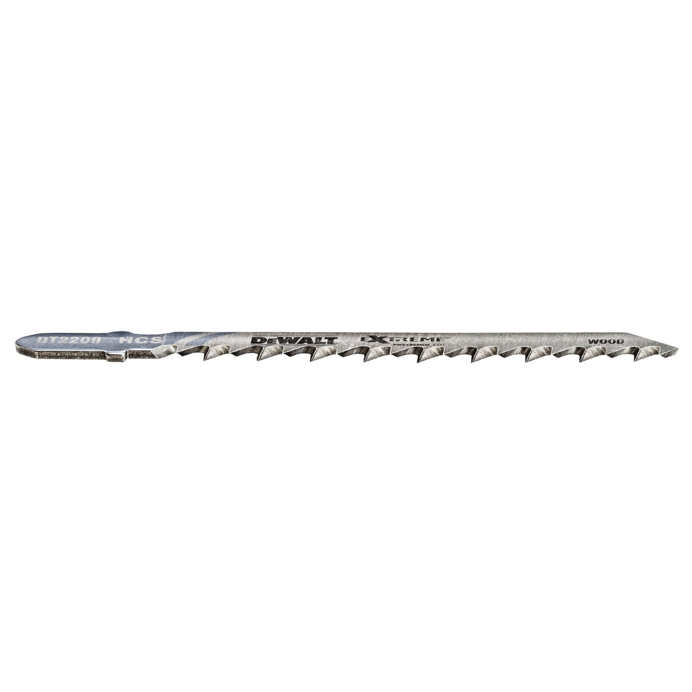 Lame scie sauteuse XPC denture rectifiée HCS profondeur de coupe <60mm attache T - DT2209-QZ - DEWALT