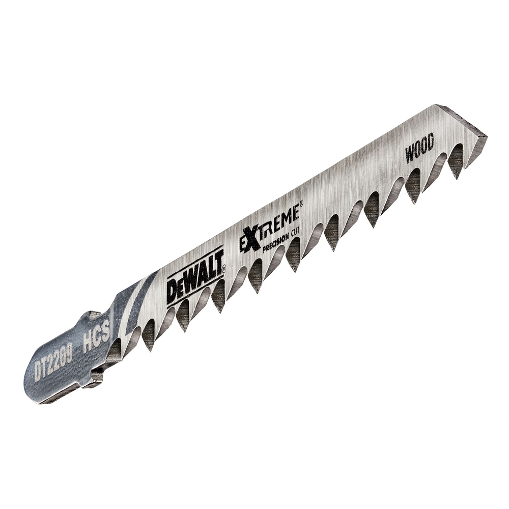 Lame scie sauteuse XPC denture rectifiée HCS profondeur de coupe <60mm attache T - DT2209-QZ - DEWALT
