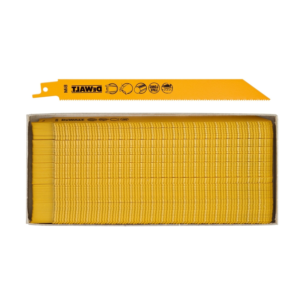 Lame de scie sabre BiM pour la coupe du métal 203 mm profondeur < 8 mm / 18 TPI - DT2323-QZ - DEWALT