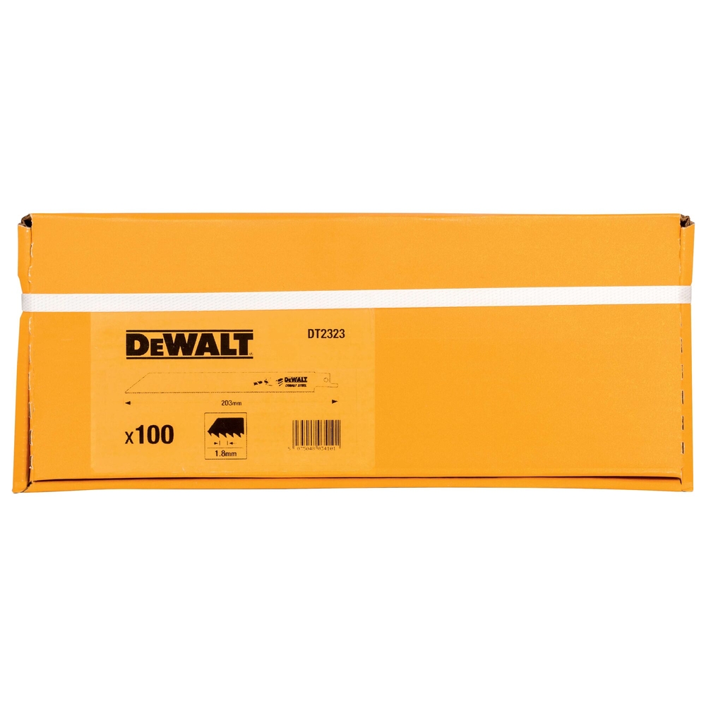 Lame de scie sabre BiM pour la coupe du métal 203 mm profondeur < 8 mm / 18 TPI - DT2323-QZ - DEWALT