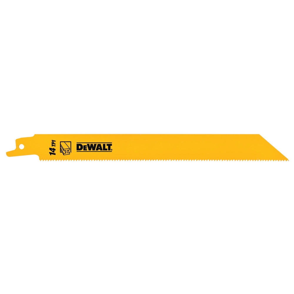 Lame de scie sabre BiM pour la coupe du métal 203 mm profondeur < 8 mm / 18 TPI - DT2353-QZ - DEWALT