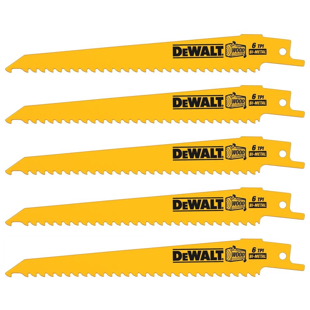 Lame de scie sabre BiM Plungepoint pour la coupe du bois 152 mm - DT2359-QZ - DEWALT