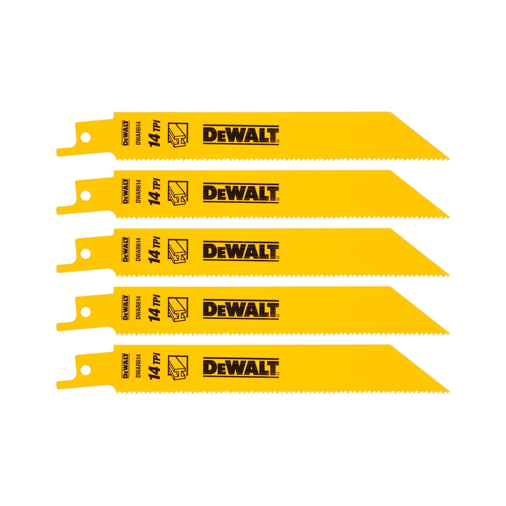 Lame de scie sabre BiM pour la coupe du métal 152 mm profondeur < 8 mm / 18 TPI - DT2361-QZ - DEWALT