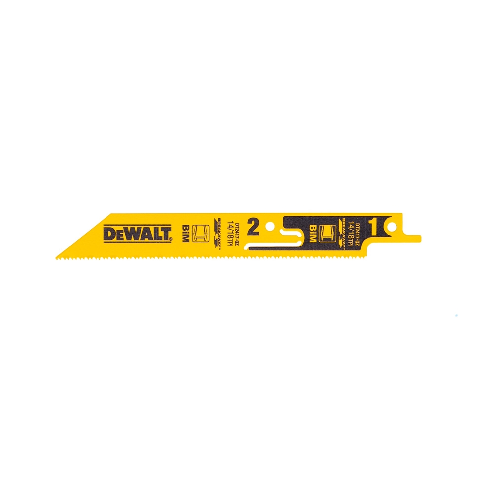 Lame de scie sabre sécable BiM pour la coupe du métal 152 mm - DT2417-QZ - DEWALT
