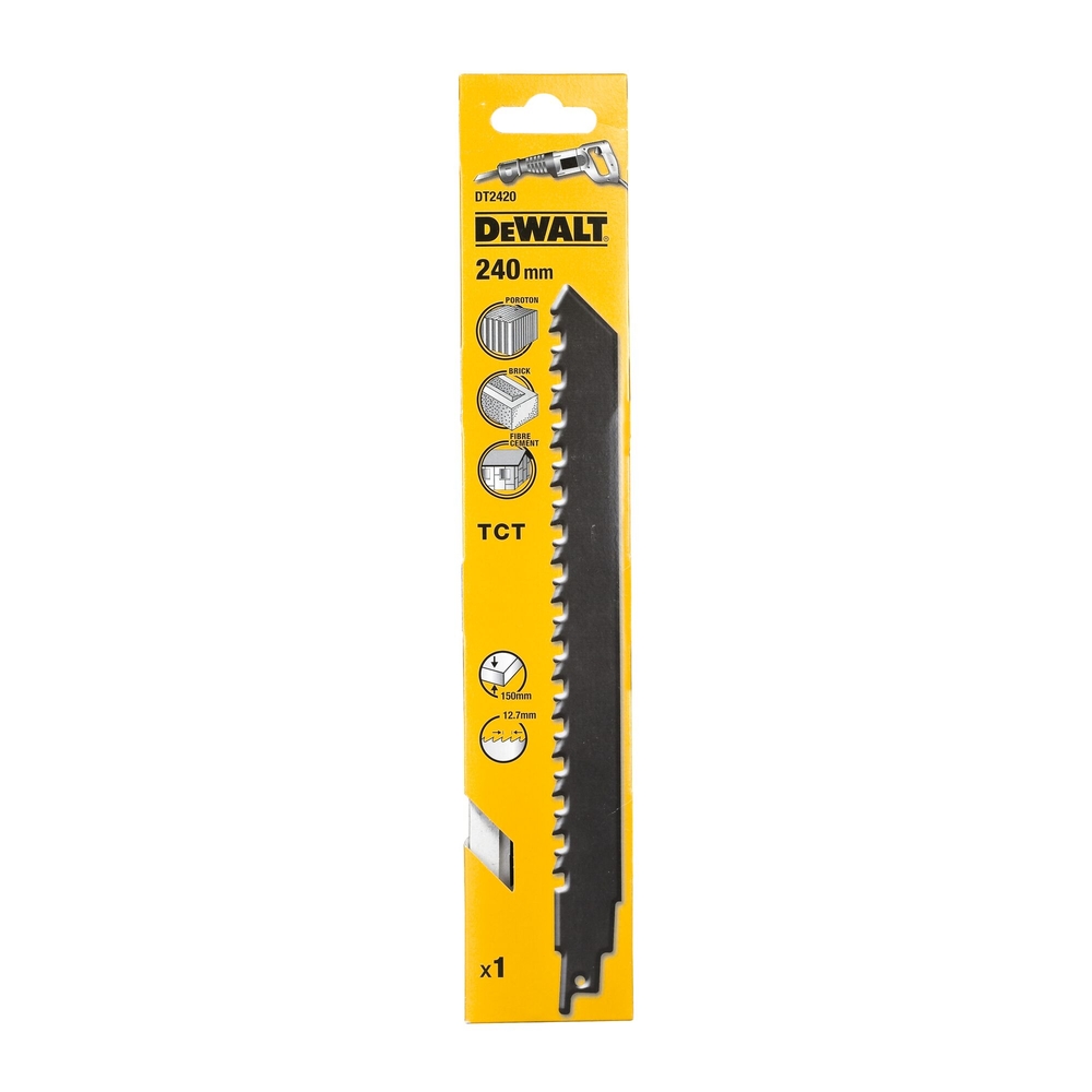 Lame de scie sabre à denture au carbure de tungstène 240 mm - DT2420-QZ - DEWALT