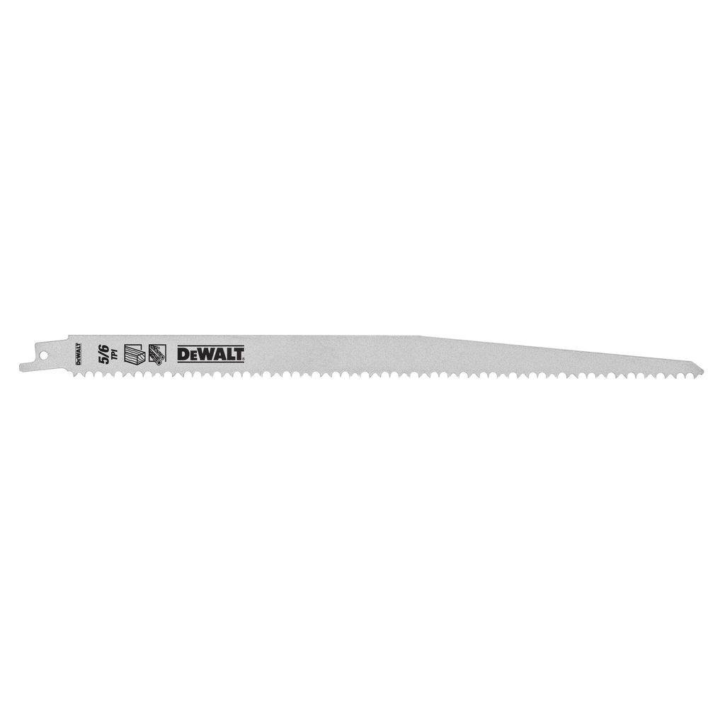 Lame de scie sabre HCS pour la coupe du bois 305 mm - coupe rapide dans le bois - DT2432-QZ - DEWALT