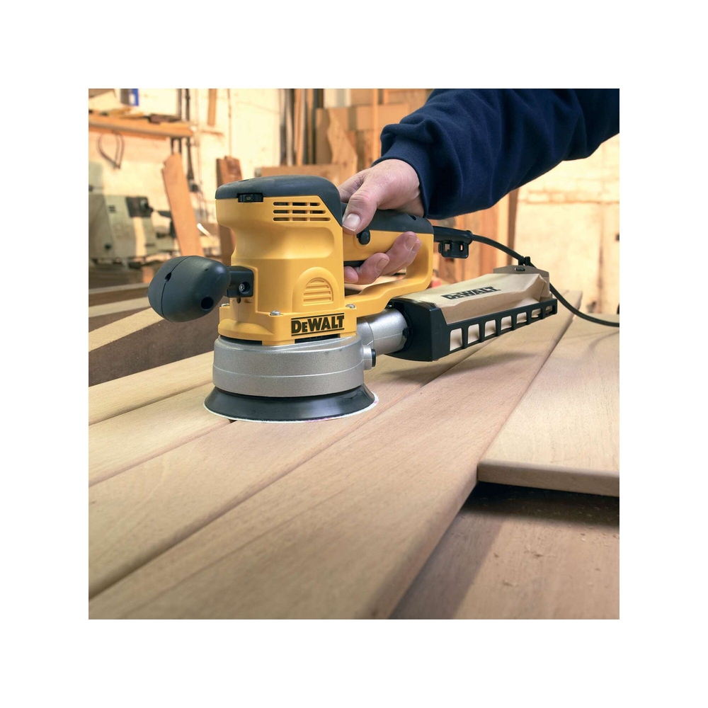 Disque abrasif velcro ponceuses excentriques grain 80 - 6 perforations ø 150 mm - DT3123-QZ - DEWALT