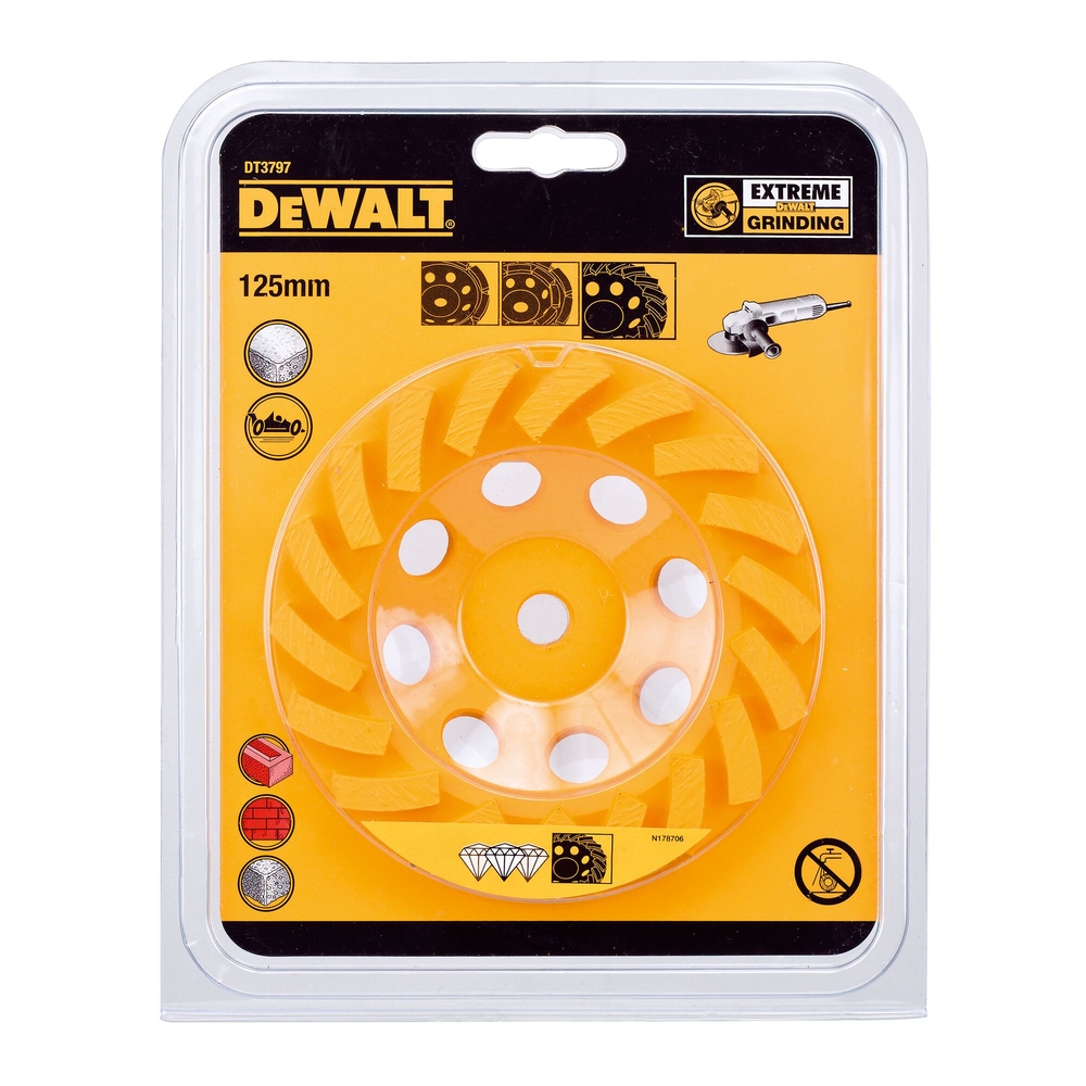 Plateau de surfaçage pour la pierre 125 mm M14 Turbo - DT3797-QZ - DEWALT