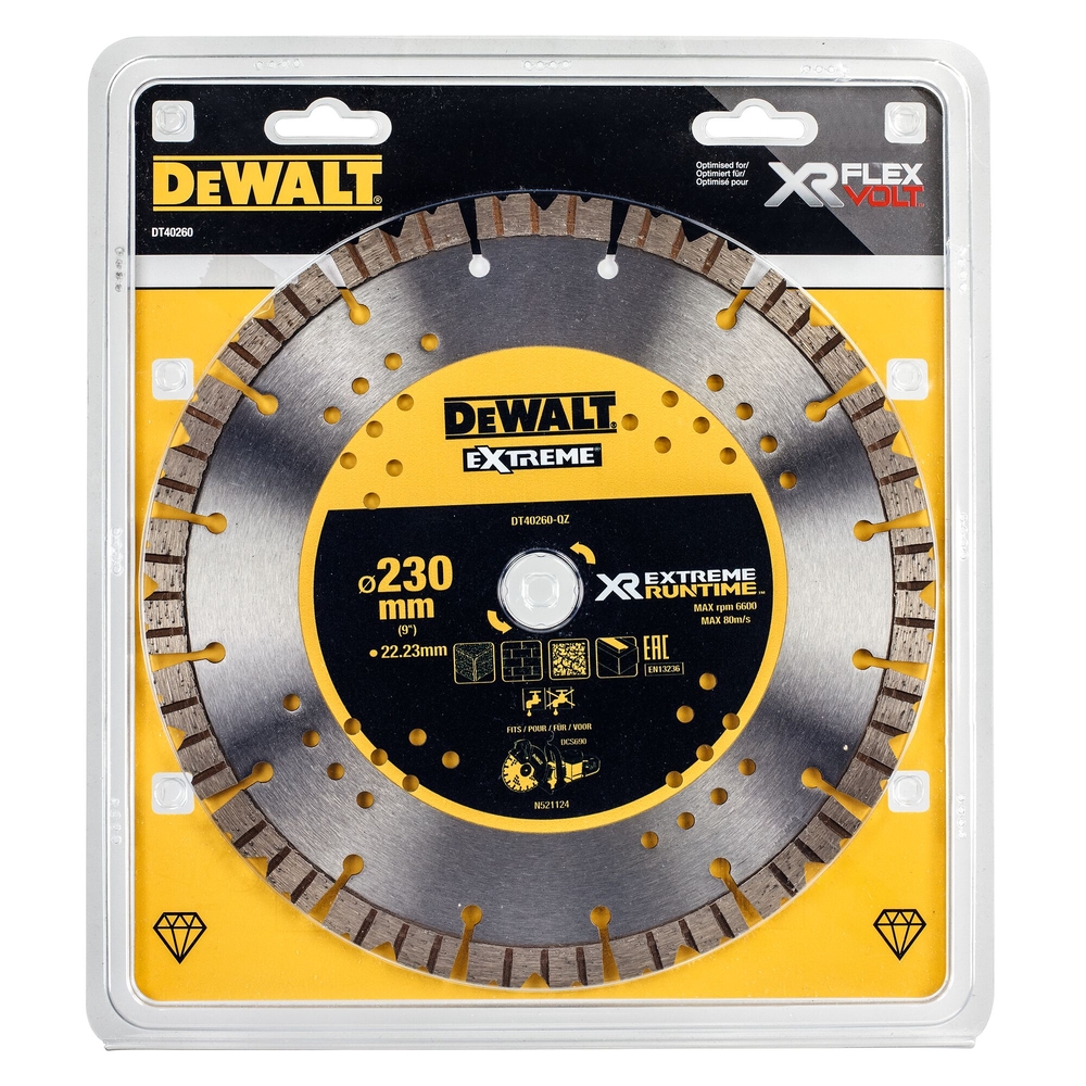 Disque Extreme Runtime pour le béton 230 x 22,2 mm - DT40260-QZ - DEWALT