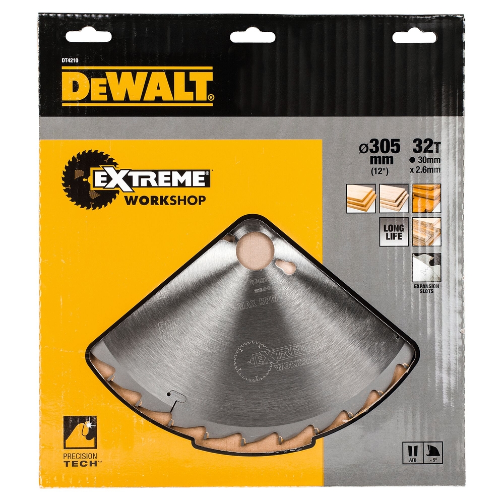 Lame de scie circulaire stationnaire Extreme Workshop 305 x 30 mm, 32 dents - DT4210-QZ - DEWALT