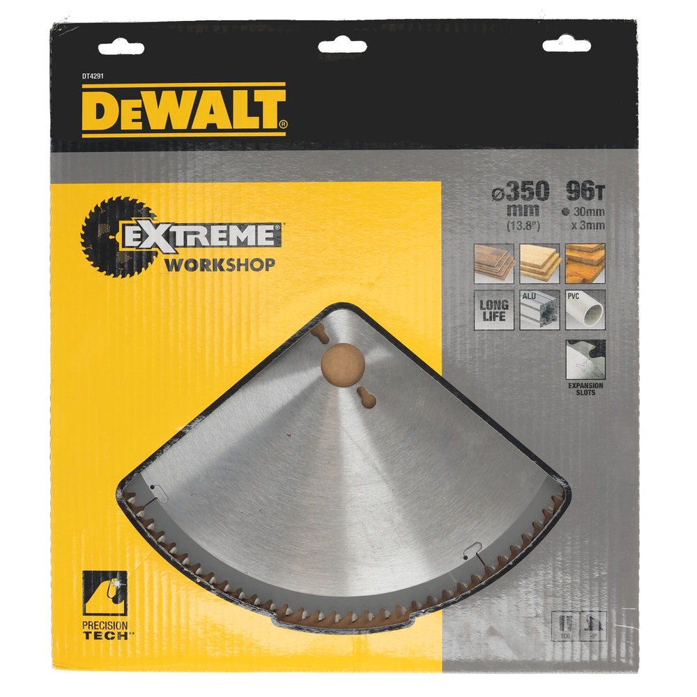 Lame de scie circulaire stationnaire Extreme Workshop 350 x 30 mm, 96 dents - DT4291-QZ - DEWALT
