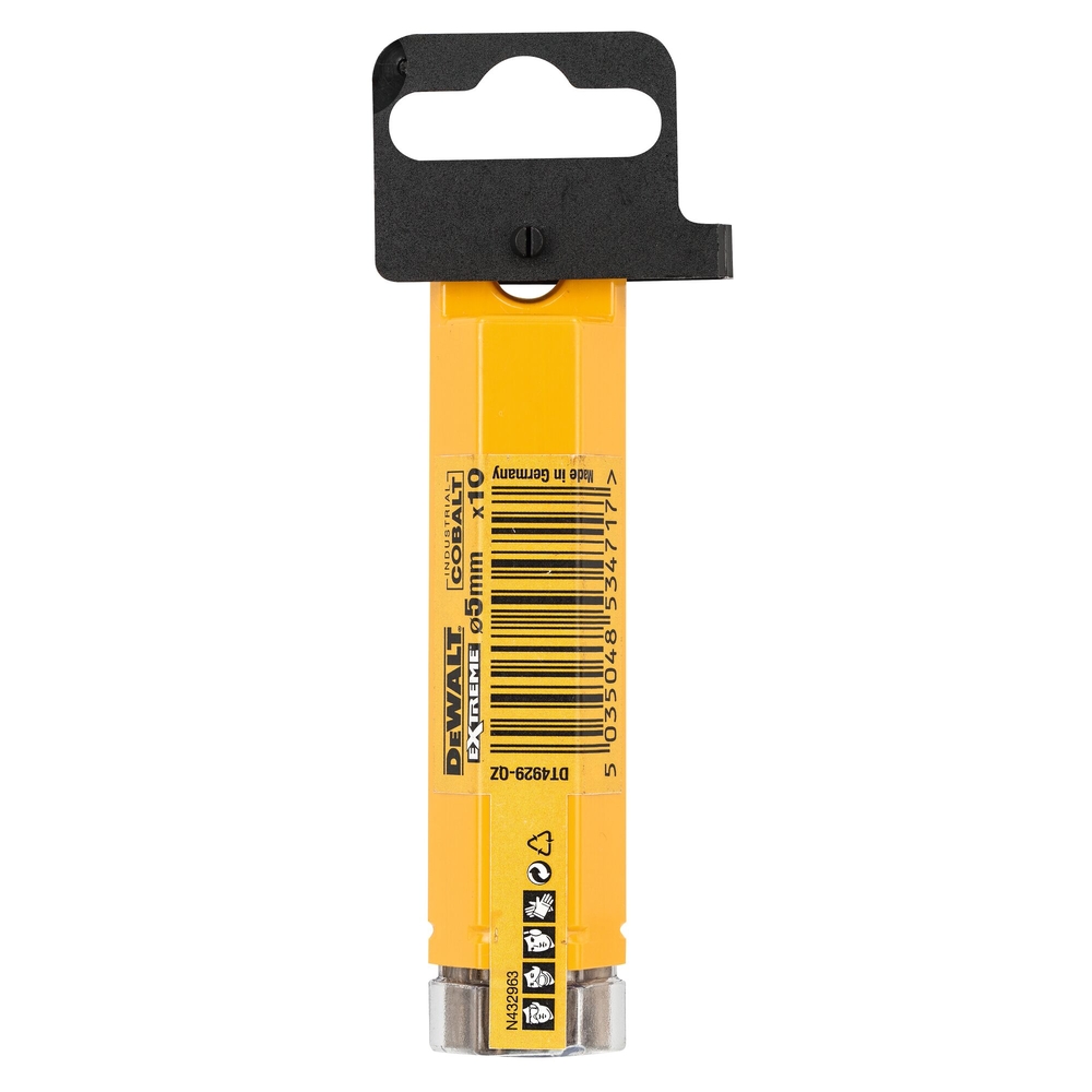 Foret métal HSS-CO Extreme 10 pièces 5 x 52 x 86 mm - DT4929-QZ - DEWALT