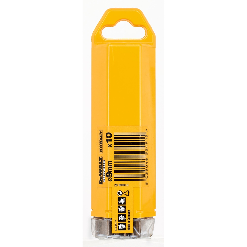 Foret métal HSS-CO Extreme 10 pièces 9 x 81 x 125 mm - DT4940-QZ - DEWALT