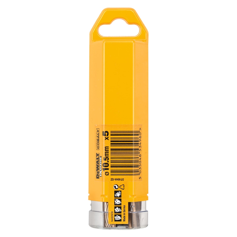 Foret métal HSS-CO Extreme 5 pièces 2 x 24 x 49 mm - DT4944-QZ - DEWALT