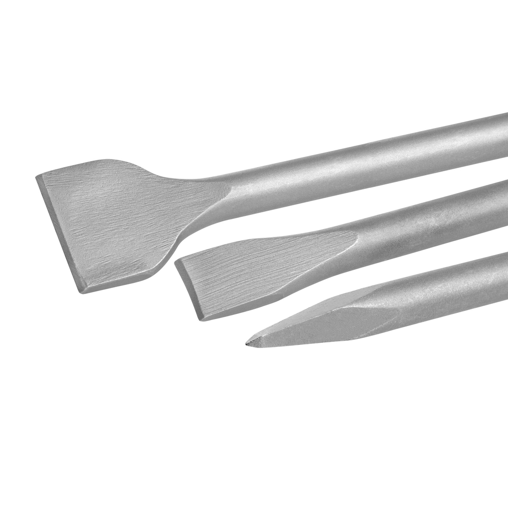 Pack de deux burins plats 250x20 mm et 250x40 mm et d'une pointe 250 mm SDS-Plus - DT60330-QZ - DEWALT