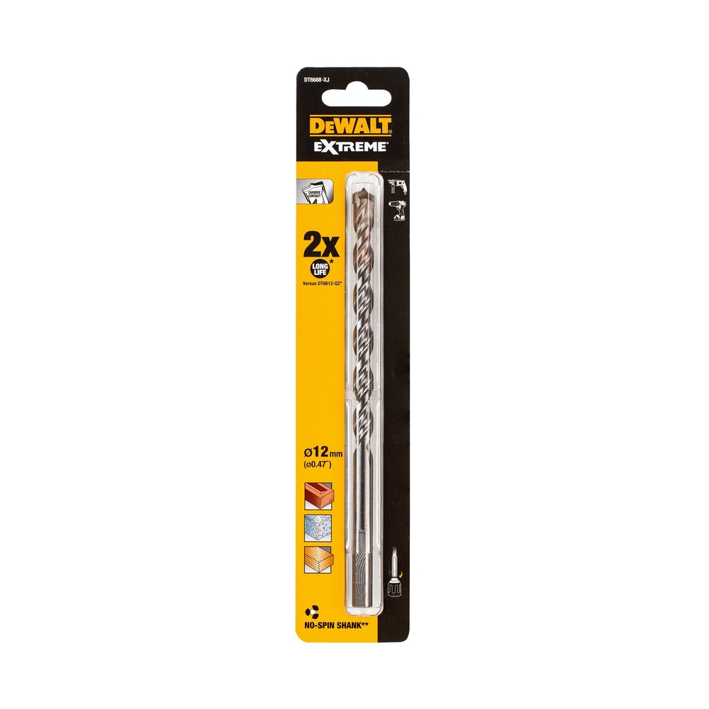 Foret béton carbure Extreme 12 x 150 x 200 mm - DT6688-XJ - DEWALT