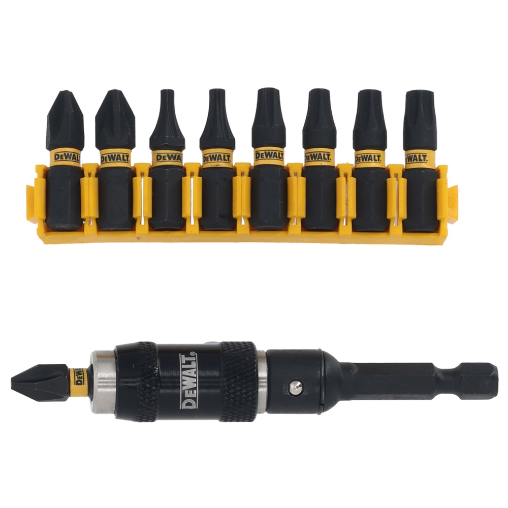 Porte-embouts pivotant à 20° + embouts de vissage impact-torsion - DT70518T-QZ - DEWALT