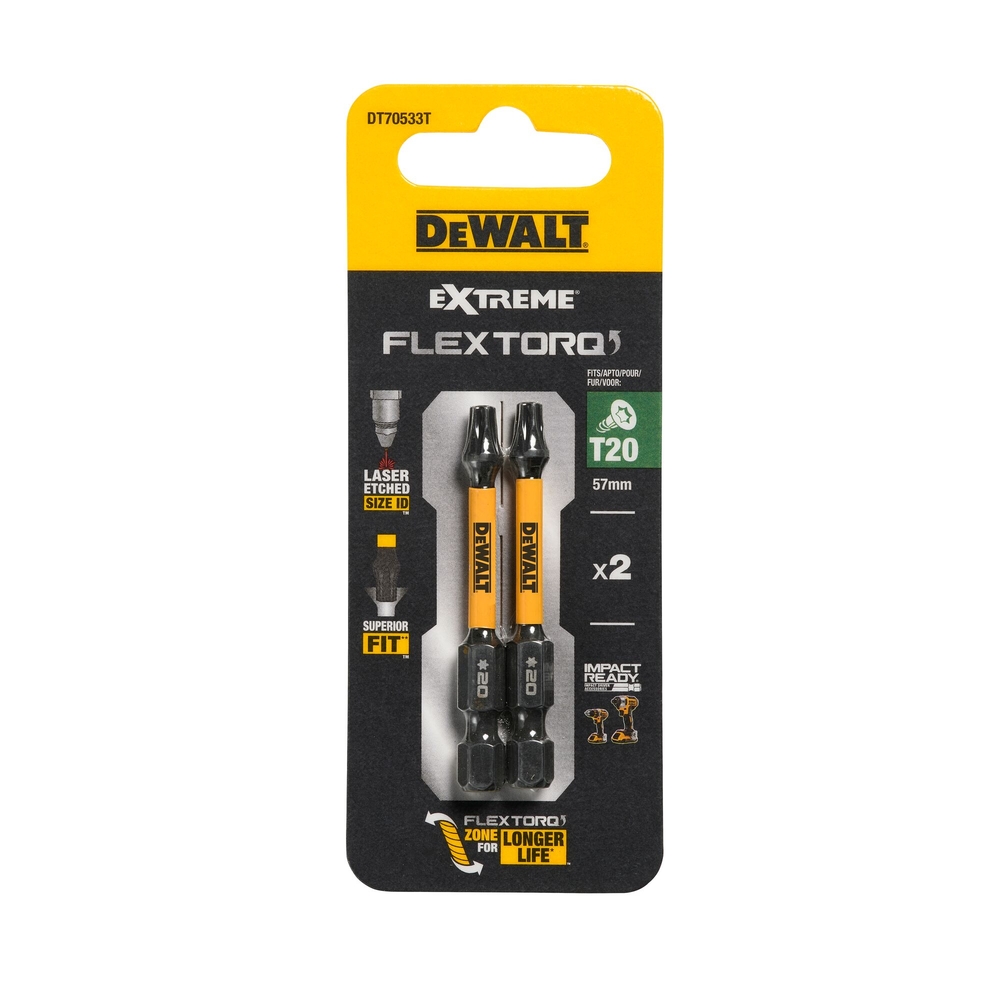 Embout Flextorq 57 mm T20 - DT70533T-QZ - DEWALT