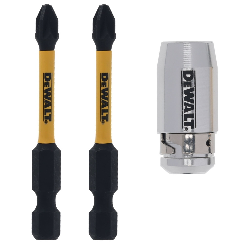 Bague avec 2 embouts Extreme impact-torsion PZ2 57 mm  - DT70535T-QZ - DEWALT